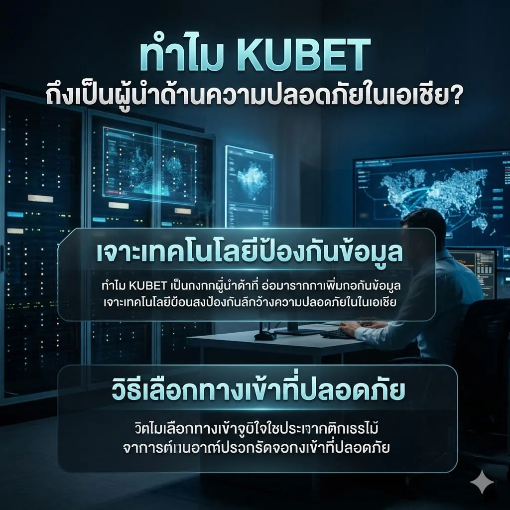 ทำไม KUBET ถึงเป็นผู้นำด้านความปลอดภัยในเอเชีย? เจาะเทคโนโลยีป้องกันข้อมูล และวิธีเลือกทางเข้าที่ปลอดภัย