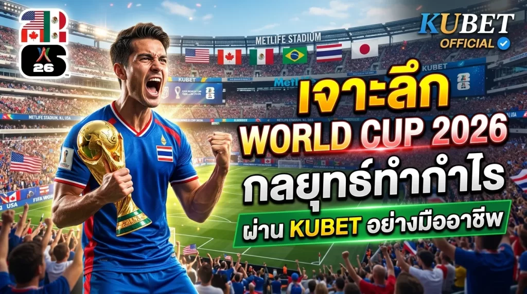 เจาะลึก World Cup 2026 และกลยุทธ์ทำกำไรผ่าน KUBET อย่างมืออาชีพ